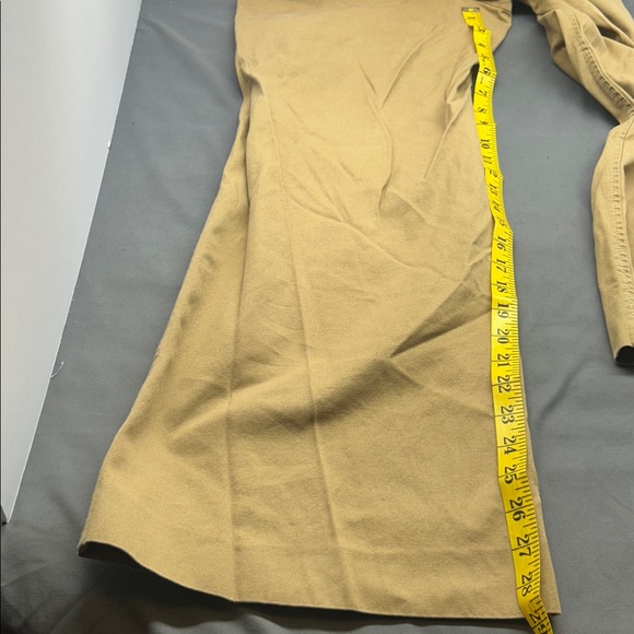 L‎ L Bean Women Khaki Belted Wide Leg Cotton Pants Size 6 - Picture 8 of 8